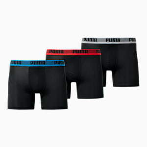 Men's Training Boxer Briefs [3 Pack], RED / BLACK